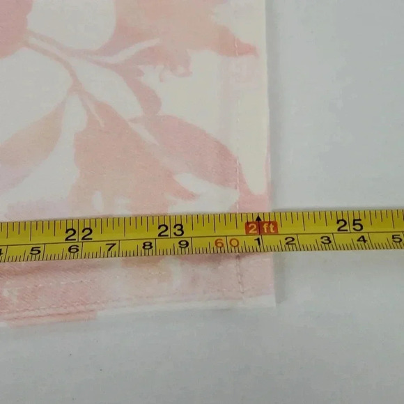 JEN7 by 7 For All Mankind Women's White/Pink Floral Skinny Jeans Pants Size 16 - Picture 15 of 16